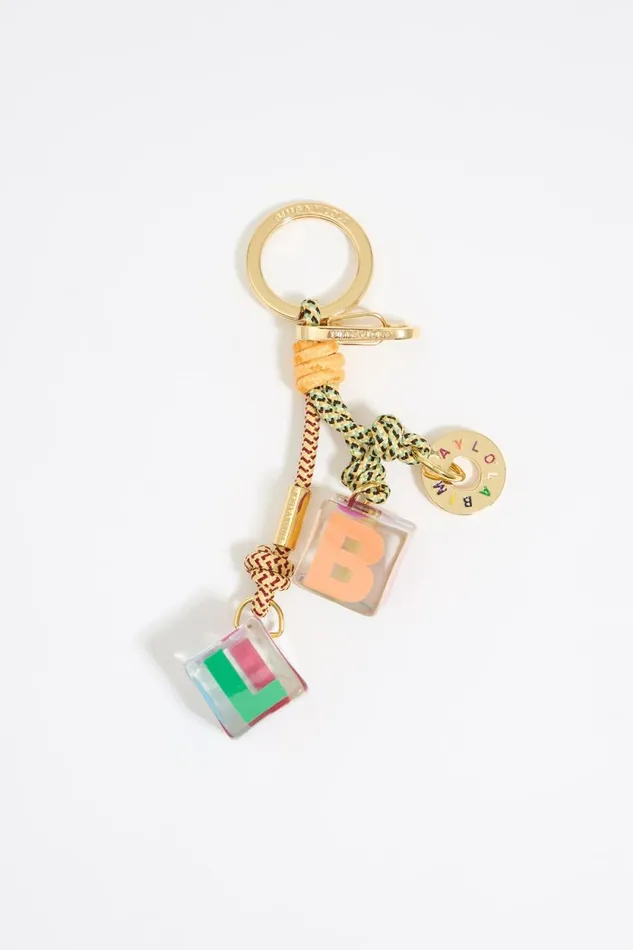 Green Resin Dice Key Ring Green Women Bimba Y Lola Key Rings
