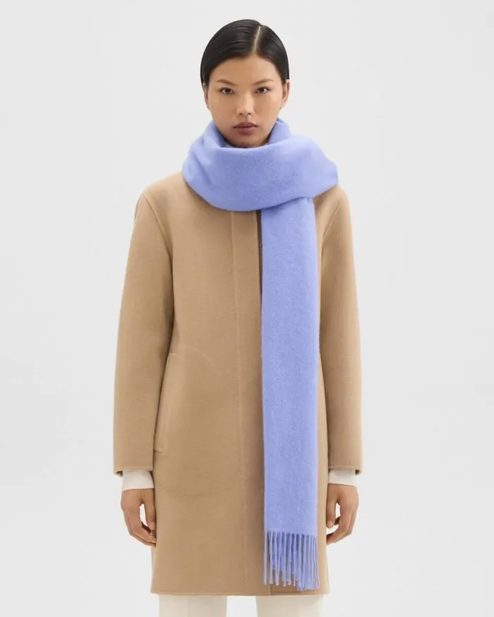 Hats Gloves Scarves Women Theory Classic Scarf In Cashmere Grotto