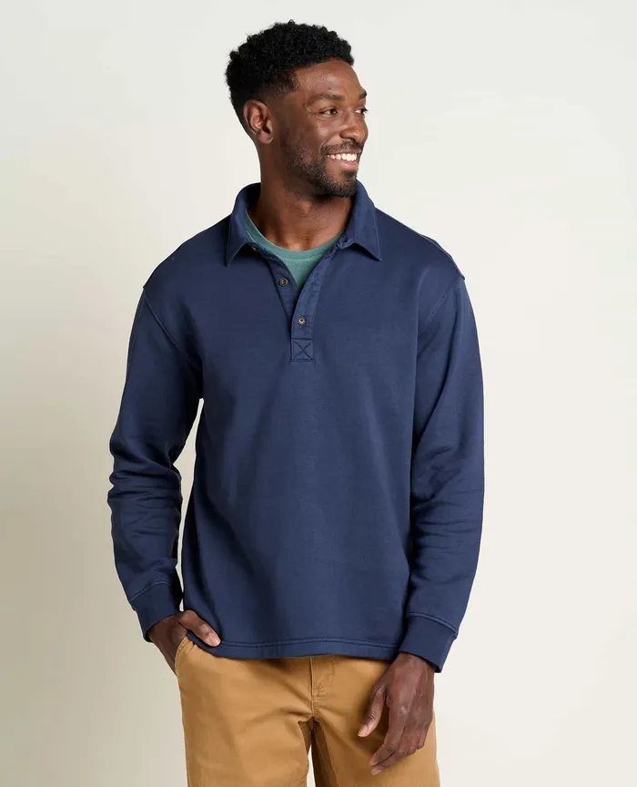 Hemp Daybreaker Rugby Big Sky Men8217s Jackets and Layers ToadandCo