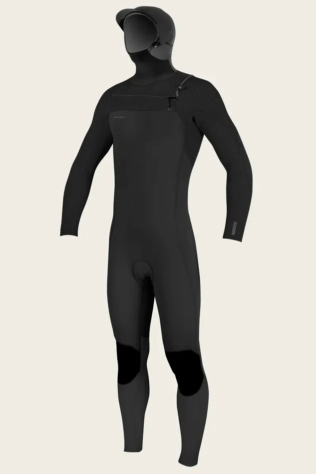 HYPERFREAK 54MM CHEST ZIP FULL WETSUIT W HOOD Blackblack Men O039NEILL Men039S Wetsuits