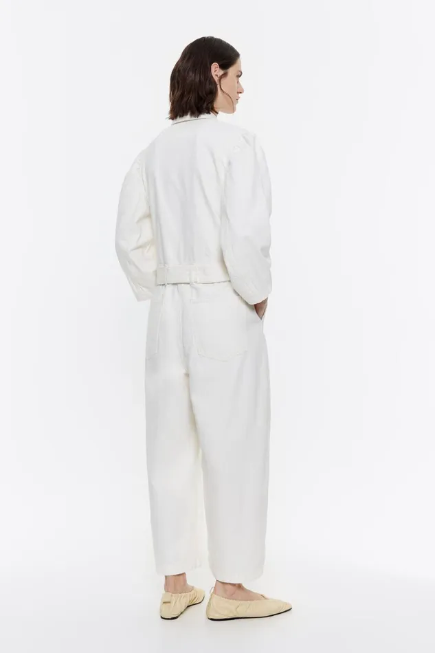 Ivory Denim Jumpsuit Ivory Women Bimba Y Lola Dresses And Jumpsuits Ivory Denim Jumpsuit Ivory Women Bimba Y Lola Dresses And Jumpsuits
