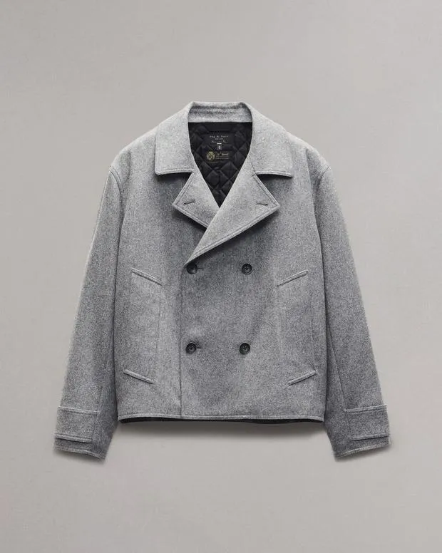 Jackets and Coats Men Rag and Bone Eddy WoolBlend Jacket Mid Charcoal