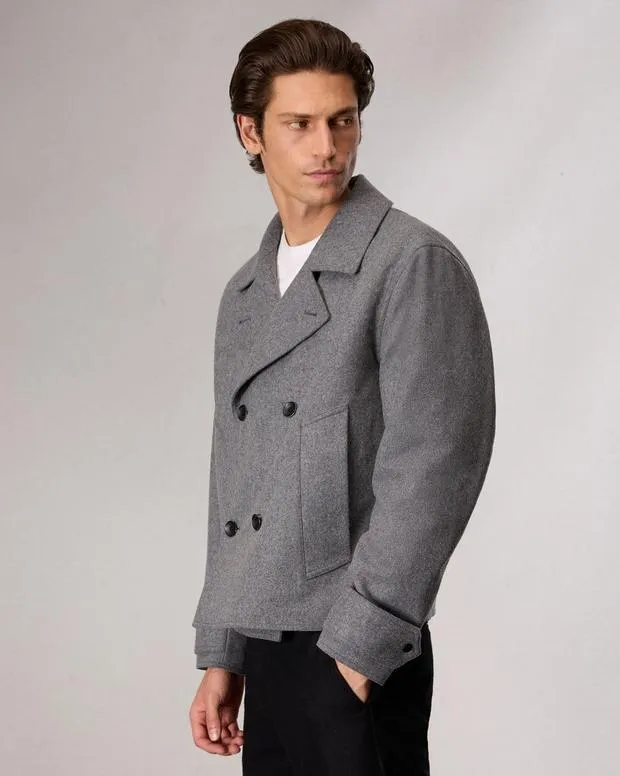 Jackets and Coats Men Rag and Bone Eddy WoolBlend Jacket Mid Charcoal