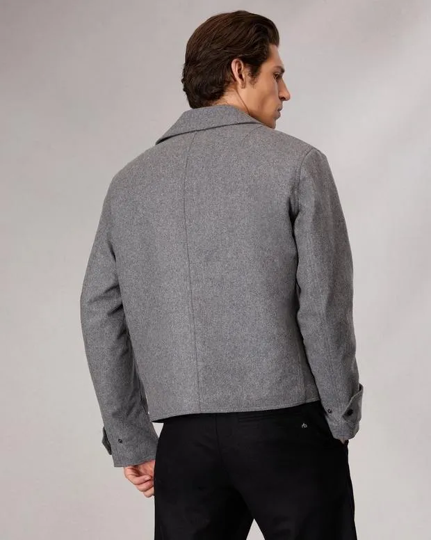 Jackets and Coats Men Rag and Bone Eddy WoolBlend Jacket Mid Charcoal