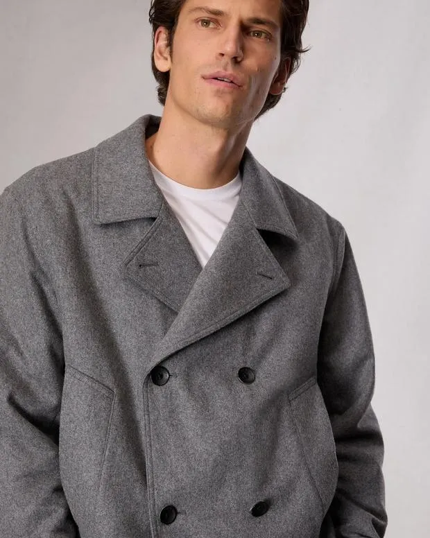 Jackets and Coats Men Rag and Bone Eddy WoolBlend Jacket Mid Charcoal