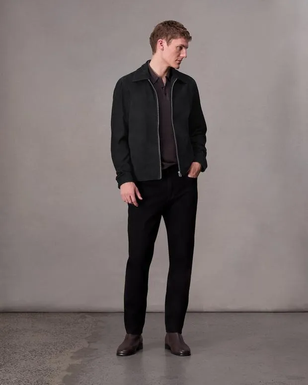 Jackets and Coats Men Rag and Bone Melrose Suede Jacket Black