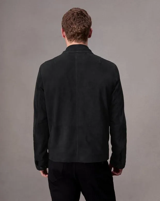 Jackets and Coats Men Rag and Bone Melrose Suede Jacket Black
