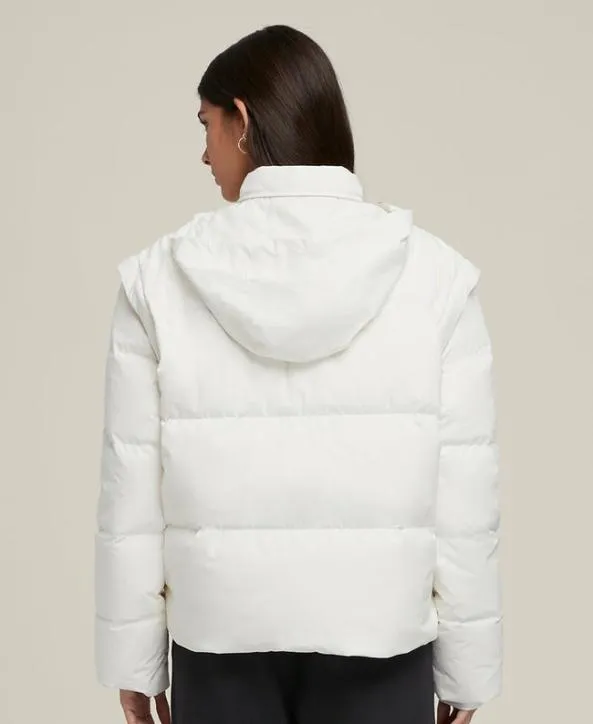 Jackets and Vests Women Wilson Game Day Convertible Puffer Jacket Snow White