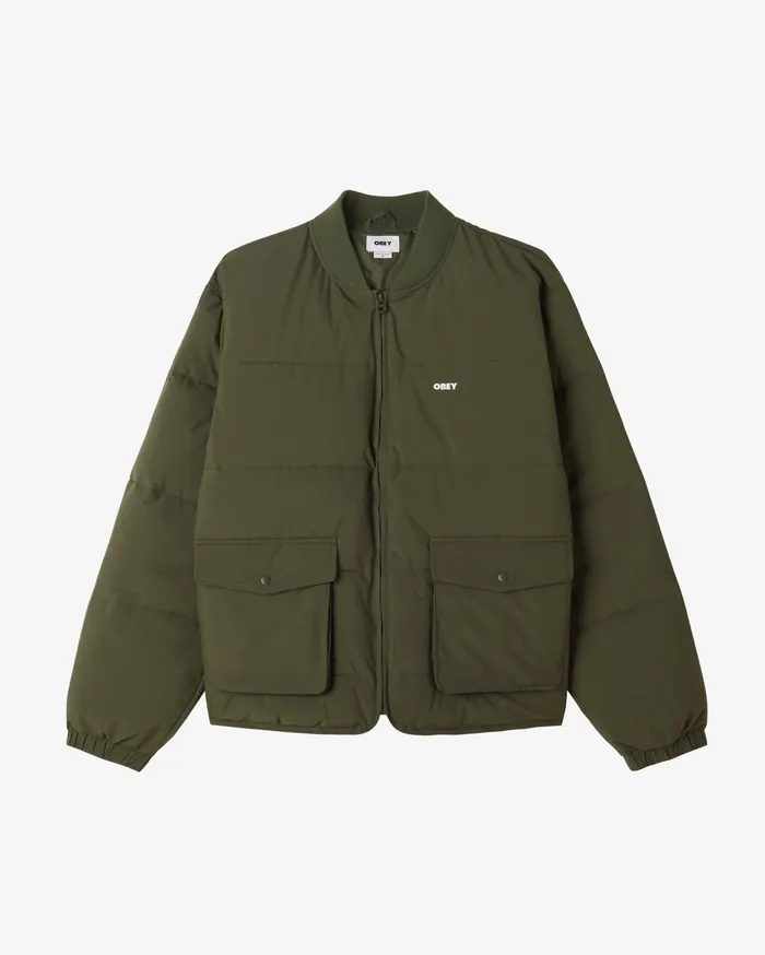 JACKETS OBEY Clothing Men CHARLIE JACKET Kombu Green