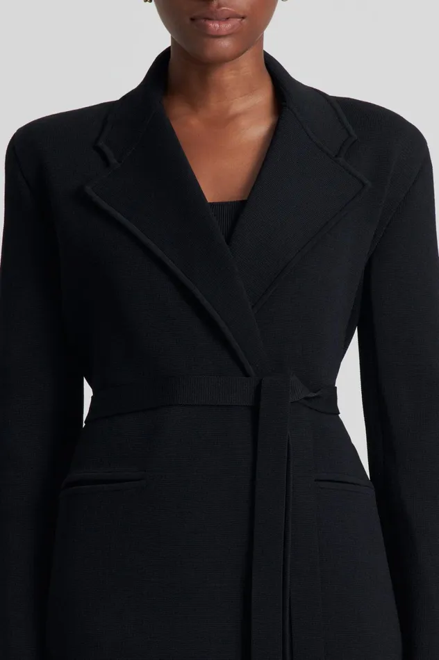 Jackets Women Scanlan Theodore CREPE KNIT LOOSE TAILORED JACKET Black Jackets Women Scanlan Theodore CREPE KNIT LOOSE TAILORED JACKET Black