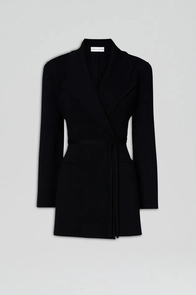 Jackets Women Scanlan Theodore CREPE KNIT LOOSE TAILORED JACKET Black Jackets Women Scanlan Theodore CREPE KNIT LOOSE TAILORED JACKET Black