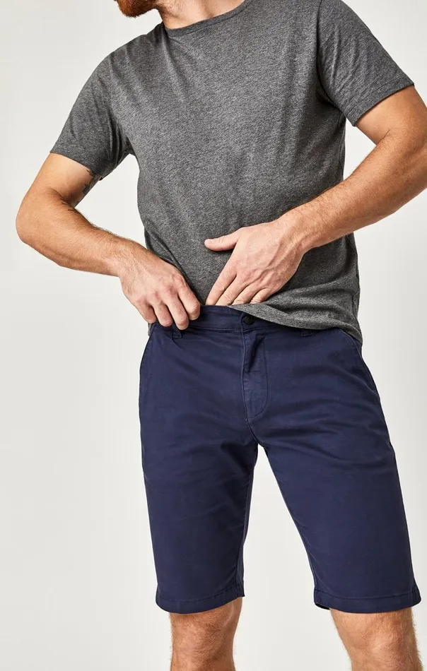 Jacob Shorts In Dark Navy Sateen Twill Men Mavi Jeans Shorts Jacob Shorts In Dark Navy Sateen Twill Men Mavi Jeans Shorts