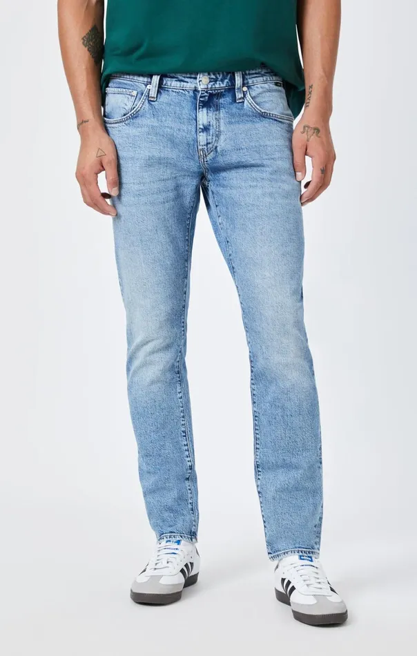 Jake Slim Leg In Light Brushed Recycled Blue Men Mavi Jeans Denim Jake Slim Leg In Light Brushed Recycled Blue Men Mavi Jeans Denim