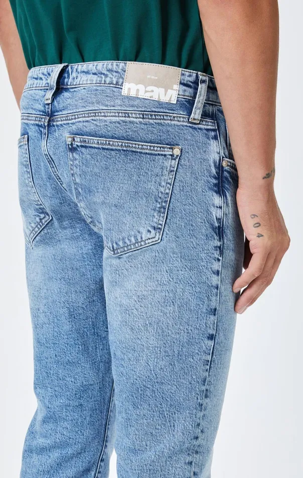 Jake Slim Leg In Light Brushed Recycled Blue Men Mavi Jeans Denim Jake Slim Leg In Light Brushed Recycled Blue Men Mavi Jeans Denim