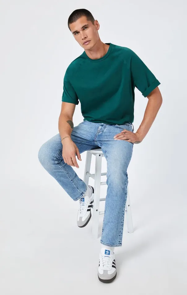 Jake Slim Leg In Light Brushed Recycled Blue Men Mavi Jeans Denim Jake Slim Leg In Light Brushed Recycled Blue Men Mavi Jeans Denim