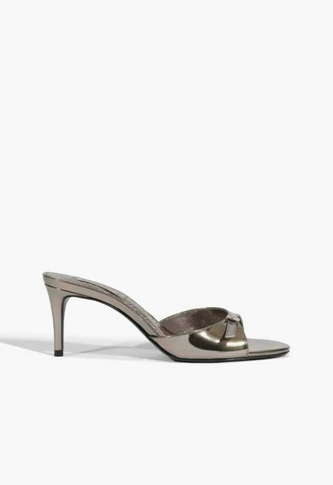 Jane Mule Sandal Silver Women Schutz Shoes Mules