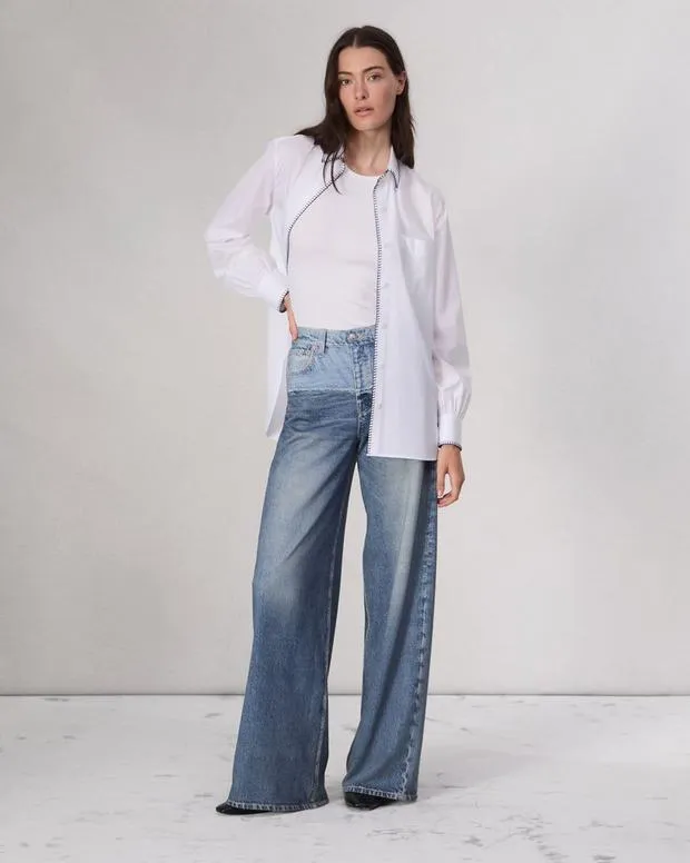 Jeans Women Rag and Bone Miramar Terry Sofie WideLeg Pant Cotton Terry Antonia
