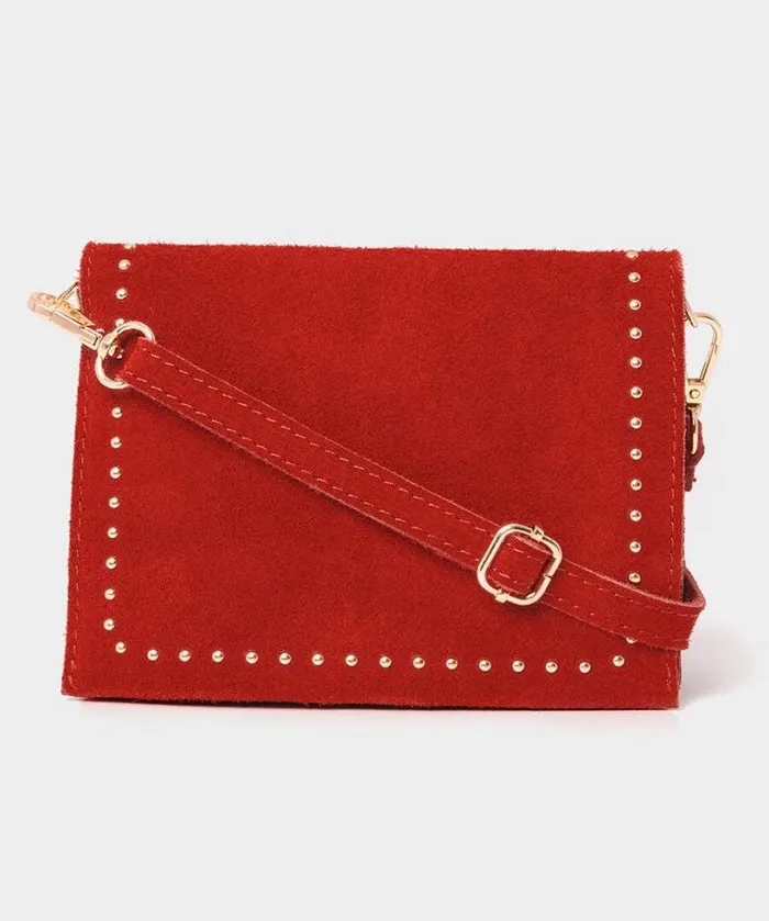 Joe Browns Accessories and Jewellery Women Lovely Lizzy Suede Bag Red
