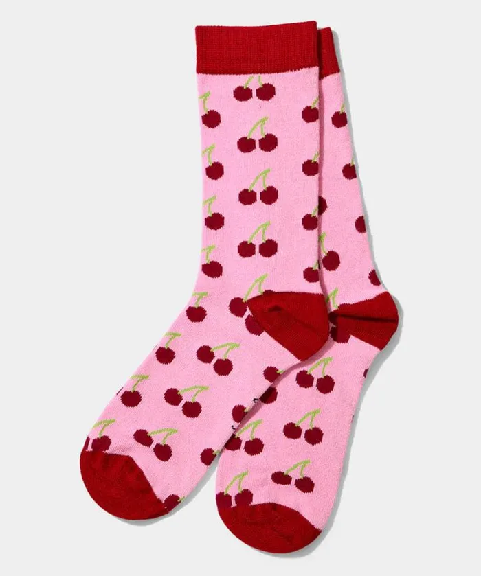Joe Browns Accessories and Jewellery WomenMen Cherry Bamboo Socks Pink
