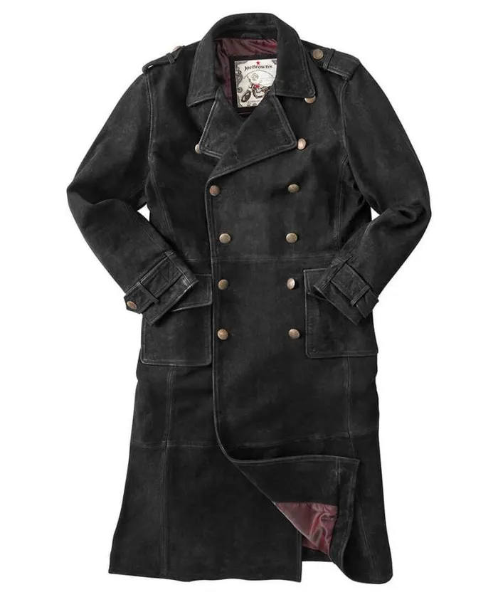 Joe Browns Coats and Jackets Men Black Suede Longline Military Jacket Black Joe Browns Coats and Jackets Men Black Suede Longline Military Jacket Black