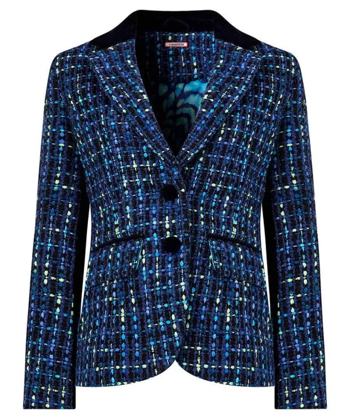 Joe Browns Coats and Jackets Women Tiah Tweed Jacket Blue Joe Browns Coats and Jackets Women Tiah Tweed Jacket Blue