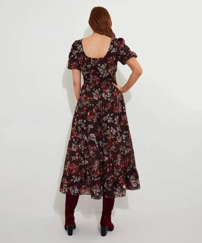 Joe Browns Dresses Women Prettiest Floral Dress Aubergine Joe Browns Dresses Women Prettiest Floral Dress Aubergine