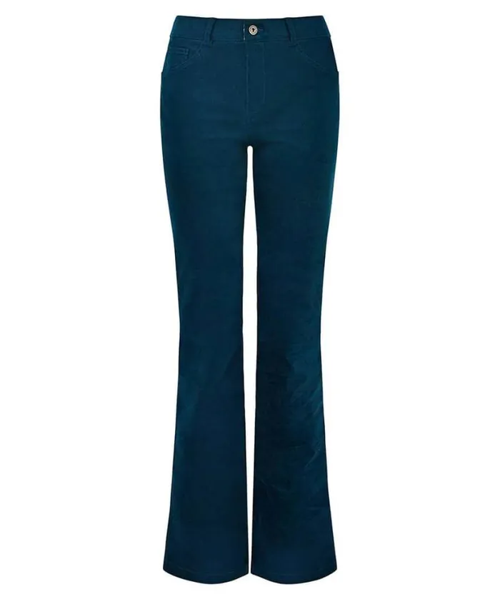 Joe Browns Jeans and Trousers Women Majestic Moleskin Trousers Teal Joe Browns Jeans and Trousers Women Majestic Moleskin Trousers Teal
