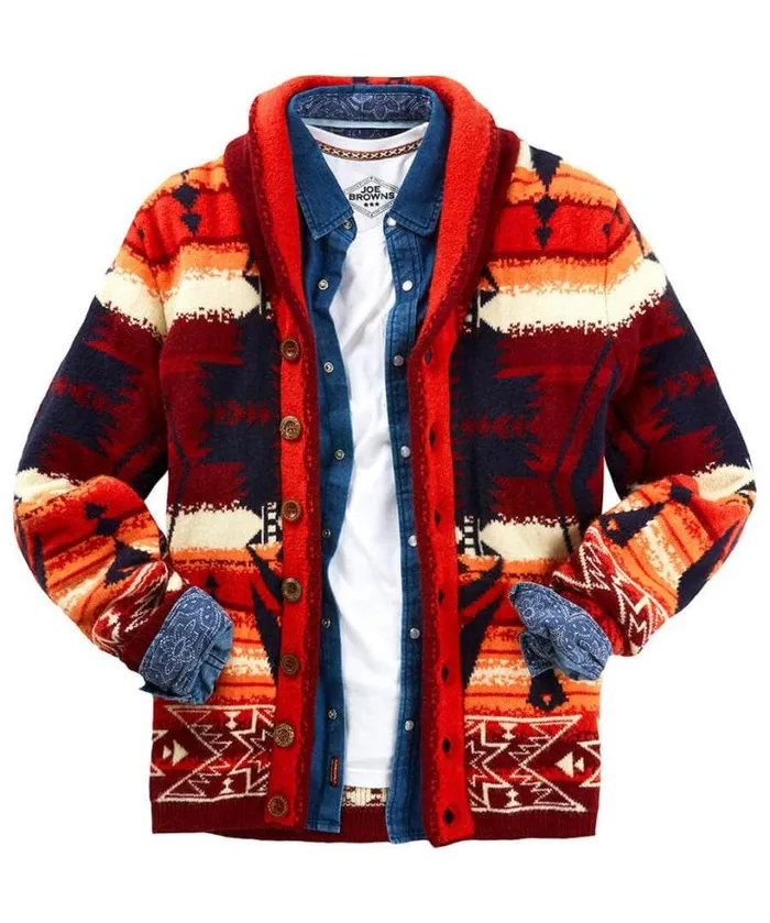 Joe Browns Knitwear Men Artisan Cardigan Sunset Joe Browns Knitwear Men Artisan Cardigan Sunset