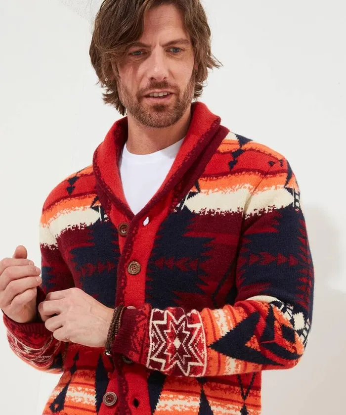 Joe Browns Knitwear Men Artisan Cardigan Sunset Joe Browns Knitwear Men Artisan Cardigan Sunset