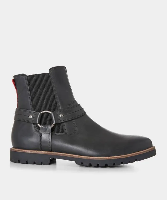 Joe Browns Shoes Boots and Trainers Men Eagle Pass Oiled Biker Boot Black Joe Browns Shoes Boots and Trainers Men Eagle Pass Oiled Biker Boot Black