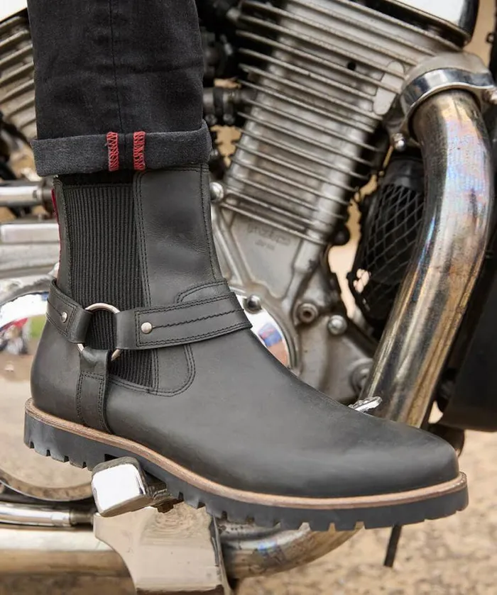 Joe Browns Shoes Boots and Trainers Men Eagle Pass Oiled Biker Boot Black Joe Browns Shoes Boots and Trainers Men Eagle Pass Oiled Biker Boot Black