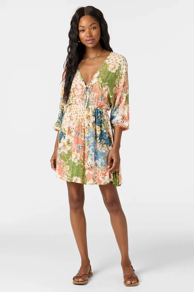JOHANNA LUA FLORAL SHORT DRESS Women O039NEILL Clothing