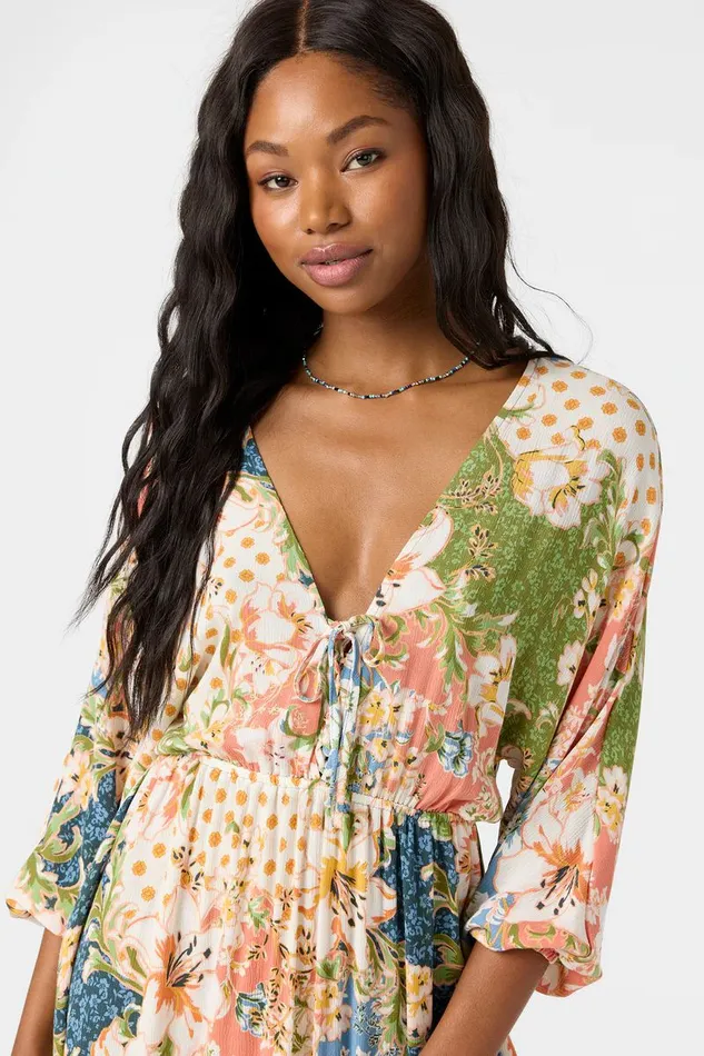 JOHANNA LUA FLORAL SHORT DRESS Women O039NEILL Clothing