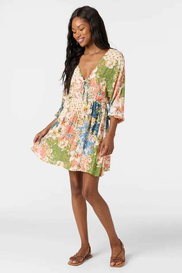 JOHANNA LUA FLORAL SHORT DRESS Women O039NEILL Clothing