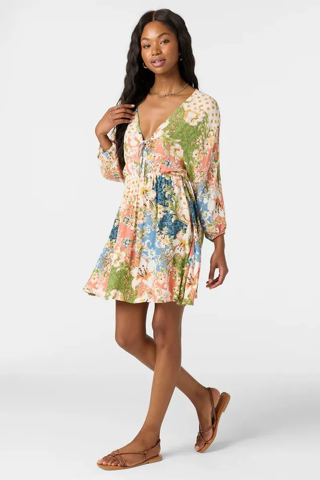 JOHANNA LUA FLORAL SHORT DRESS Women O039NEILL Clothing