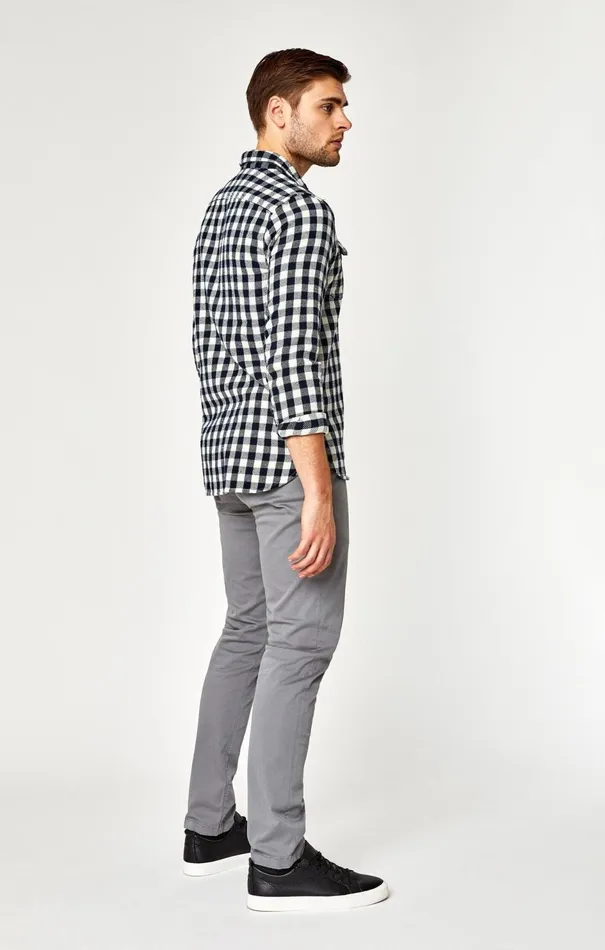 Johnny Slim Leg Chino In Shark Skin Twill Men Mavi Jeans Pants