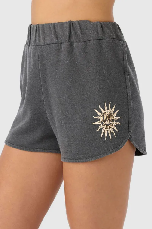 KARMA FRENCH TERRY LOUNGE SHORTS Washed Black Women O039NEILL Collections
