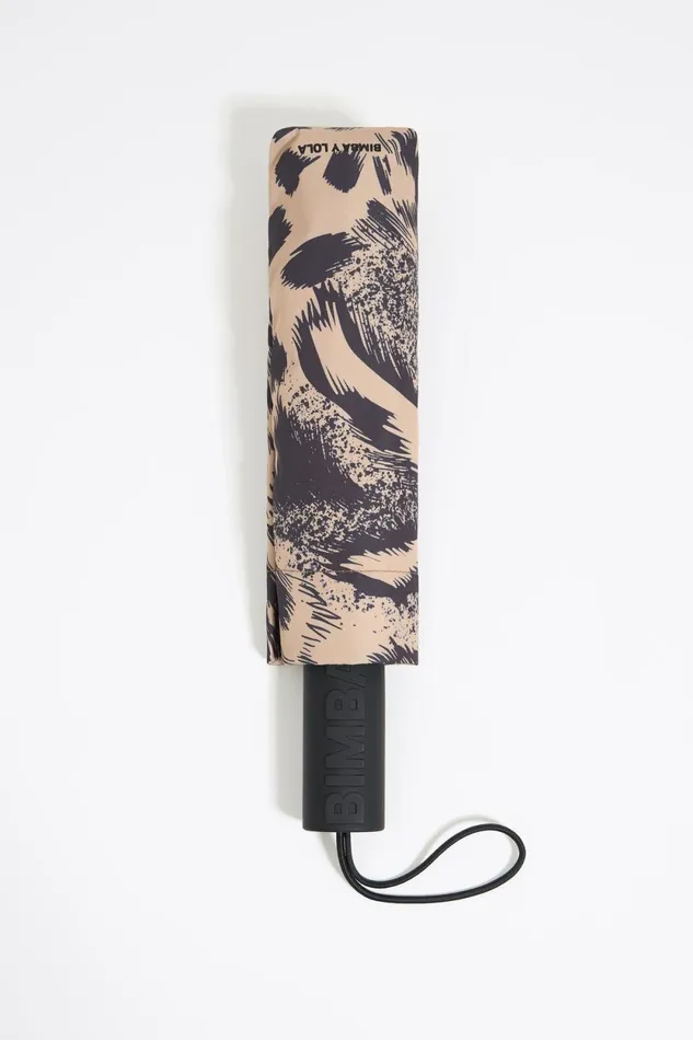 Khaki Animal Mix Umbrella Animal Mix Natural Women Bimba Y Lola Umbrellas