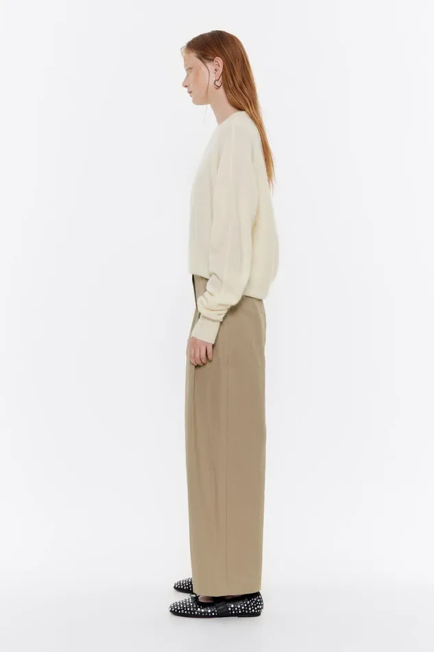 Khaki Darted Carrot Leg Trousers Khaki Women Bimba Y Lola Trousers Khaki Darted Carrot Leg Trousers Khaki Women Bimba Y Lola Trousers