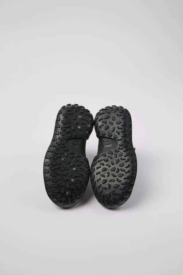 Kids CRCLR Dark Blue Textile And Leather Ankle Boots For Kids Camper Boots Kids CRCLR Dark Blue Textile And Leather Ankle Boots For Kids Camper Boots