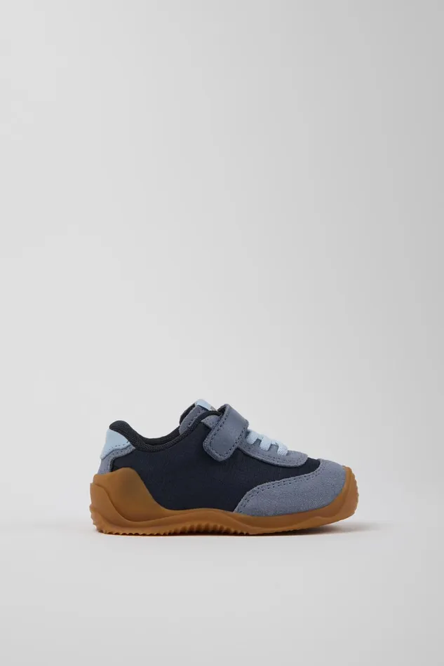 Kids Dadda Blue Textile And Nubuck Sneakers For Kids Camper Sneakers Kids Dadda Blue Textile And Nubuck Sneakers For Kids Camper Sneakers