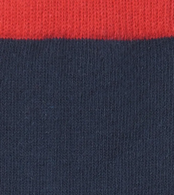 Kids Navy and Red Crew Socks Hatley