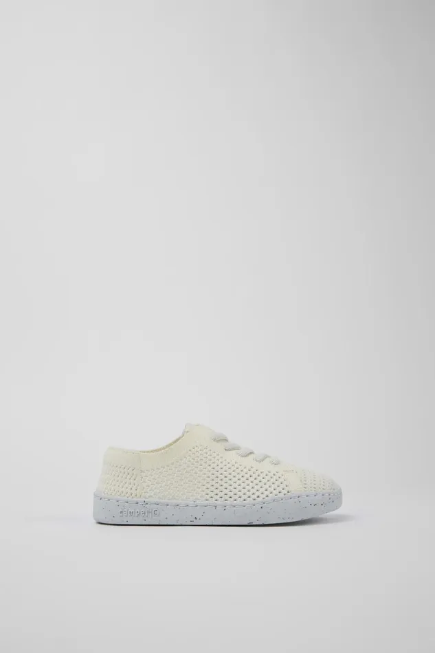 Kids Peu Touring White Textile Shoes For Kids Camper Sneakers Kids Peu Touring White Textile Shoes For Kids Camper Sneakers