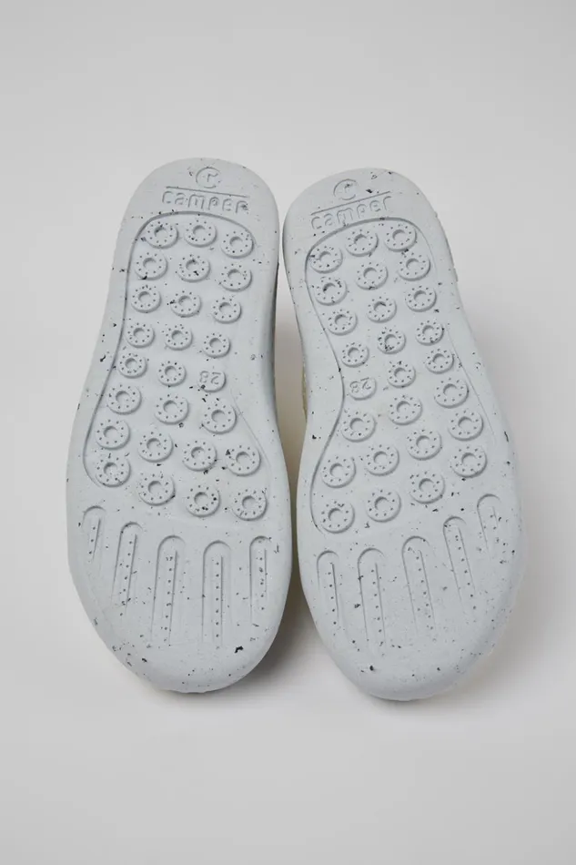 Kids Peu Touring White Textile Shoes For Kids Camper Sneakers Kids Peu Touring White Textile Shoes For Kids Camper Sneakers