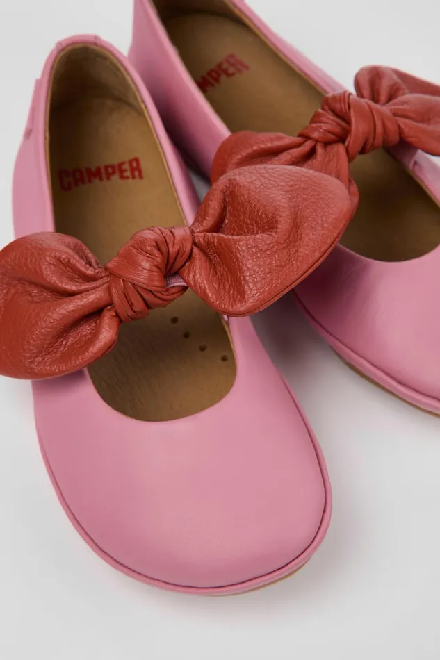 Kids Right Pink And Red Ballerinas For Kids Camper Ballerinas