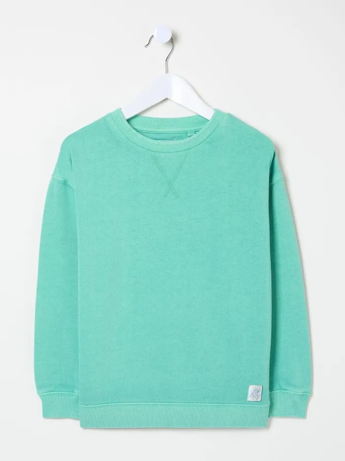 Kids Sweatshirts and Hoodies Fat Face Tilbury Green Crew Sweatshirt