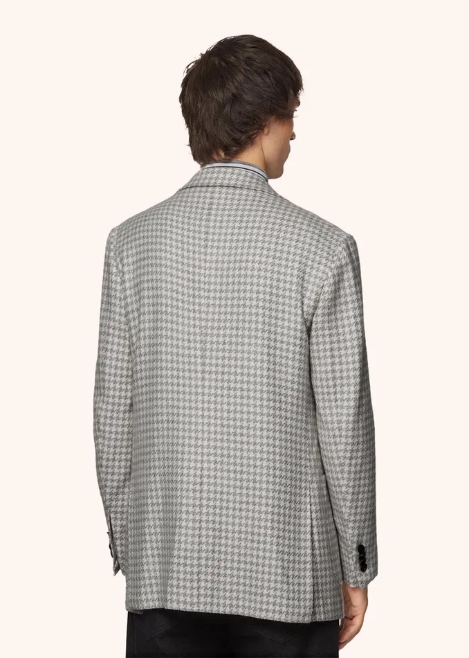 Kiton Jackets HOUNDSTOOTH CASHMERE BLAZER 8211 Men Kiton Jackets HOUNDSTOOTH CASHMERE BLAZER 8211 Men