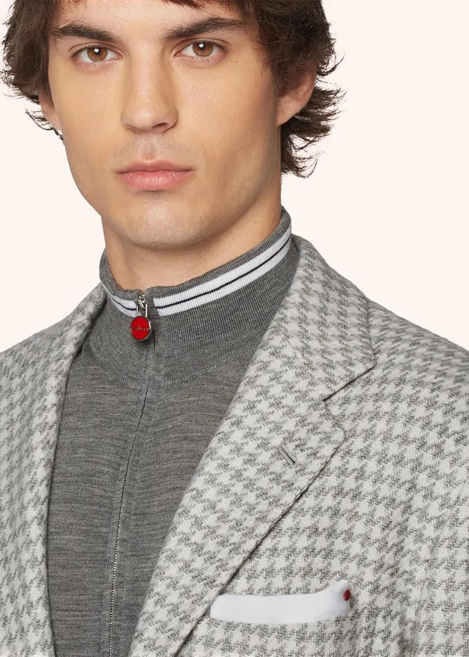 Kiton Jackets HOUNDSTOOTH CASHMERE BLAZER 8211 Men Kiton Jackets HOUNDSTOOTH CASHMERE BLAZER 8211 Men