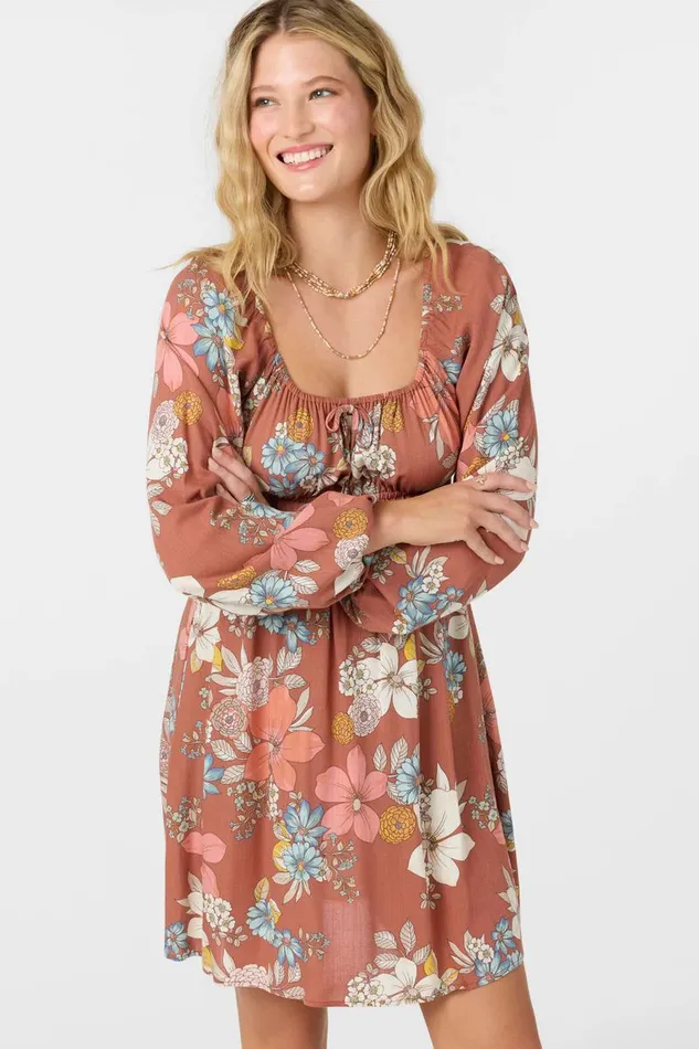 LAYNA SHORT DRESS Cedar Wood Women O039NEILL Clothing