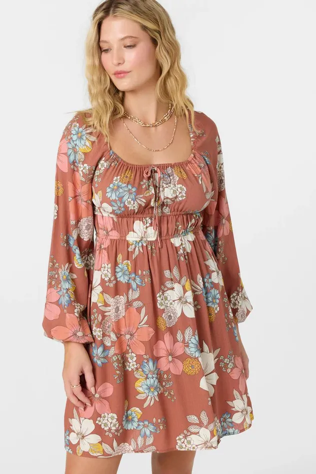 LAYNA SHORT DRESS Cedar Wood Women O039NEILL Clothing